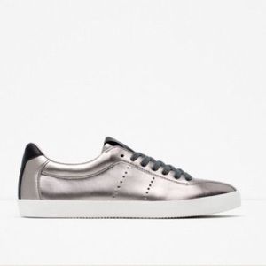 FLATS ZARA LACE UP SNEAKER BRAND NEW WITH TAGS